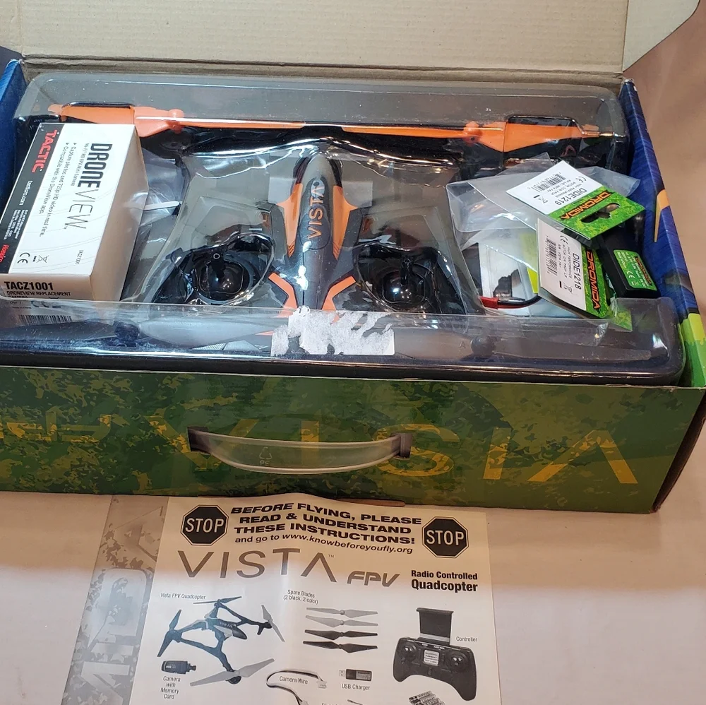 Dromida Vista FPV Drone with Camera WIFI FPV Mini Camera Hobbico LED Lights